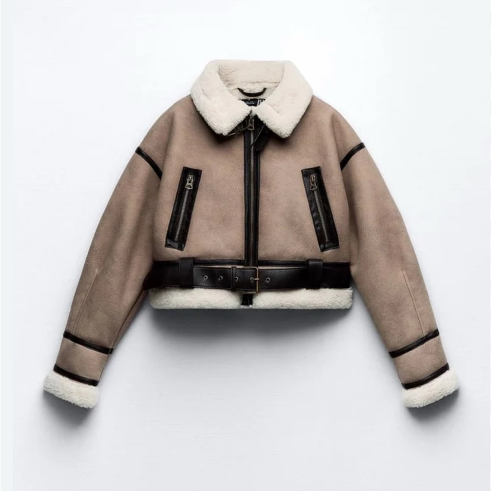 Zara Aviator Sherpa Jacket